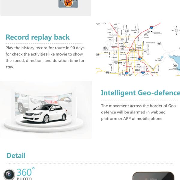 Vibration Alarm GPS Device For Vehicle Tracking Adopt UBLOX GPS Chipset