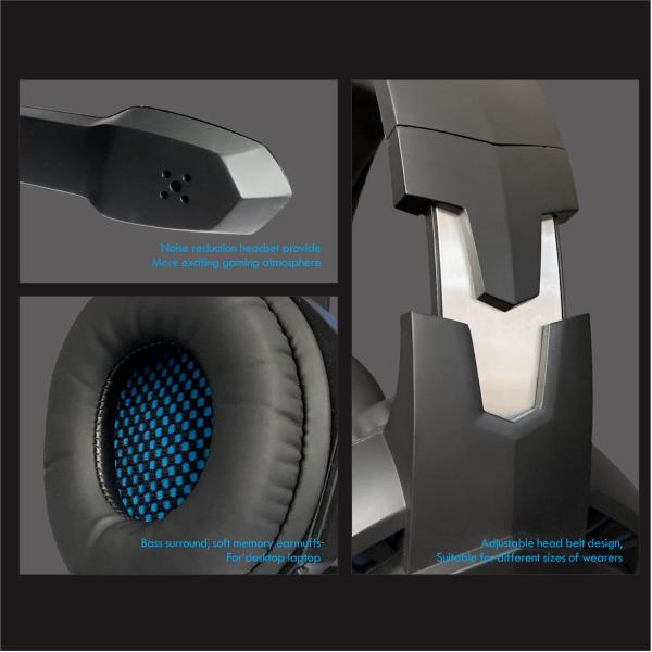 Hands free 108dB 30mW High End Wired Gaming Headset