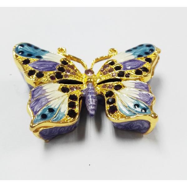 New Products Metal Butterfly Custom Jewelry Box