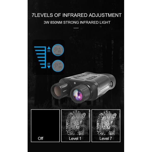 NV3280 4K full color night vision binoculars UHD large screen, complete darkness 500 meters visible