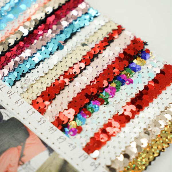 OEM ODM Five Subsidiaries Sequins Fabric For Home Textiles Shoes Hats