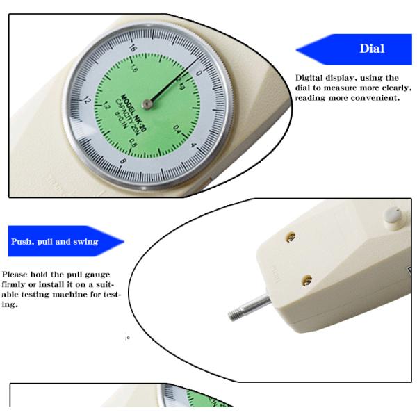 Customized Support High Accuracy Analog Push Pull Force Gauges Pulling Testing Machine
