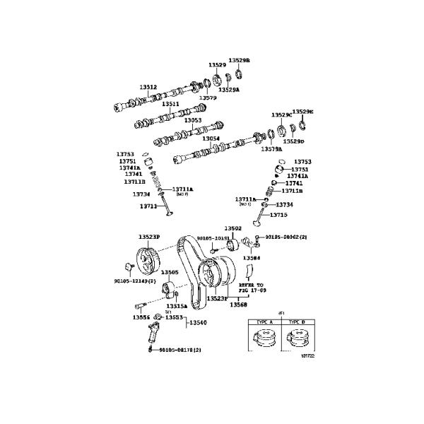 Timing Belt Idler Hydraulic Tensioner 1145A070 for PAJERO IV 6G72 6G74 4M41 Engine