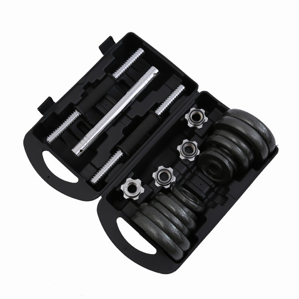 China Home Cast Iron Dumbbell Set 20kg , Unisex Electroplating Dumbbell wholesale