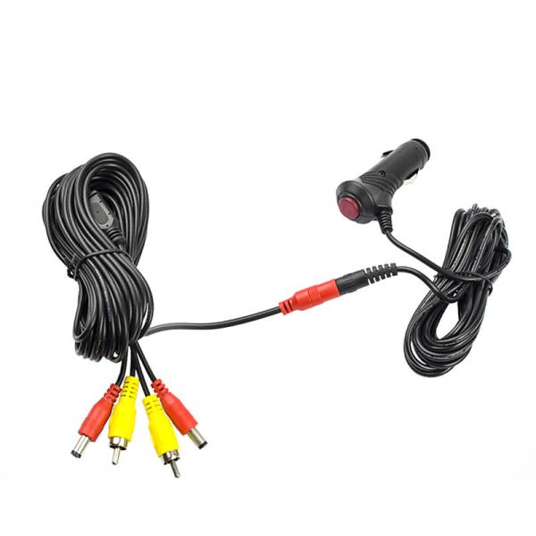Car 12 Volt Cigarette Lighter Extension Cord Lead 3m Connect Monitor And Camera