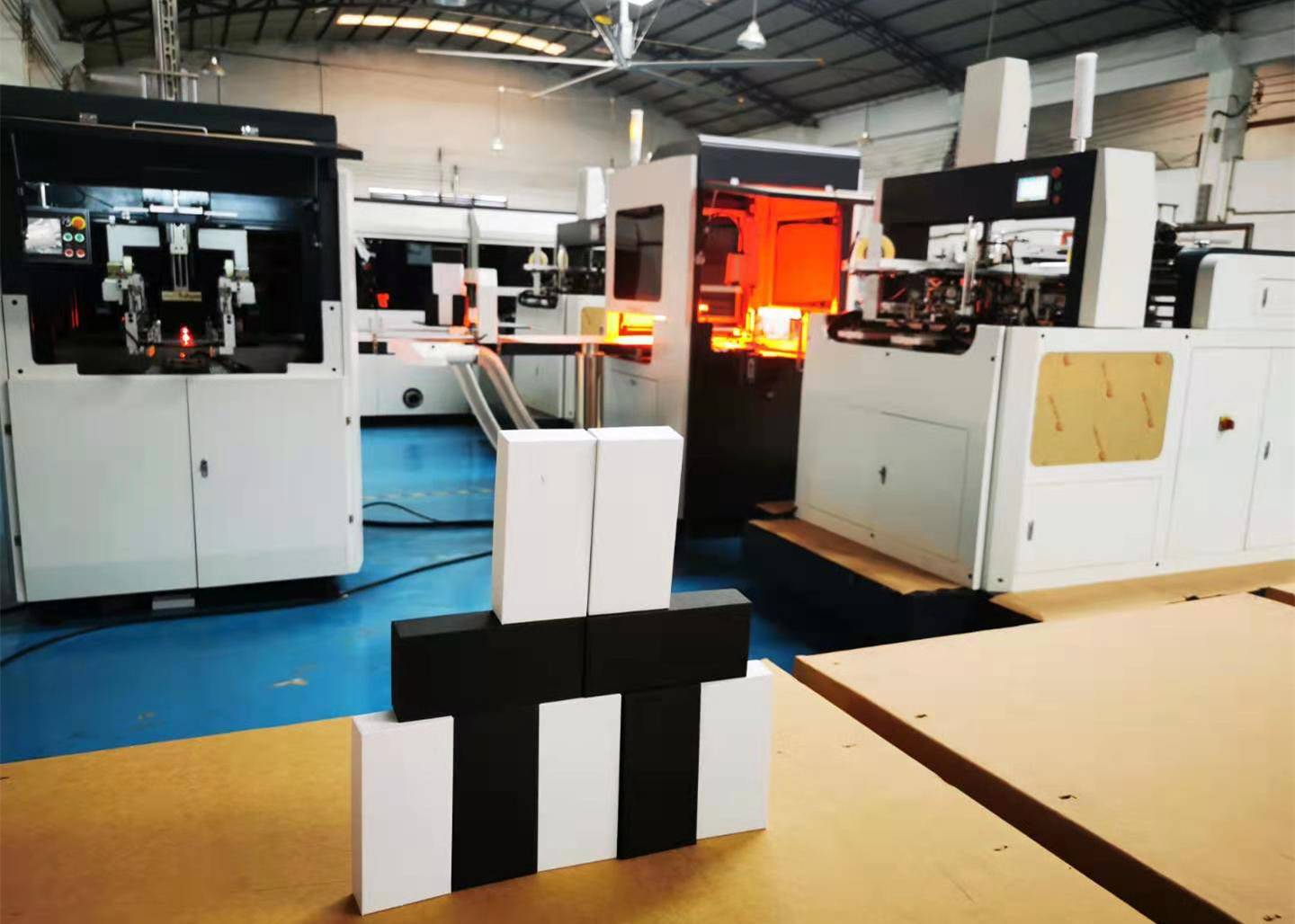 China Automatic Smart Packaging Box Manufacturing Machine 25 Pcs/Min 90mm wholesale