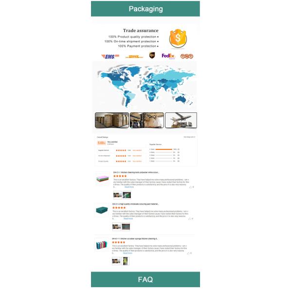 Rectangle Cleaning Scouring Pad Surface Refine Household Cleaning Sponge