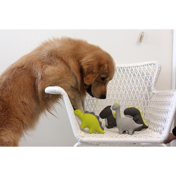 Chew Proof Durable Dog Toys For Big Dogs Squeaky Rubber Latex Puppy Dinosaur