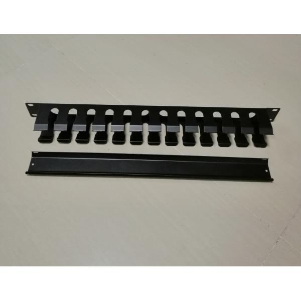 Metal Fiber Optica Cable Management Patch Panel 1U 19 Inch Rack Mount 12 Port