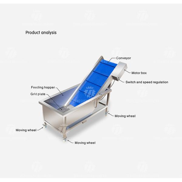 380V 0.375KW Stainless steel lifting conveyor food fruit and vegetable conveyor net belt lifting conveyor