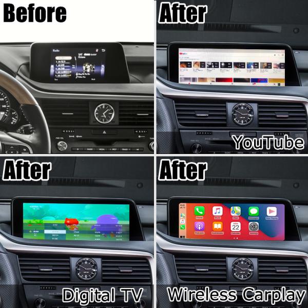 Android 8+128GB Lsailt Lexus Android carplay android auto Screen for RX350 RX450h RX300 2.0Ghz Processor