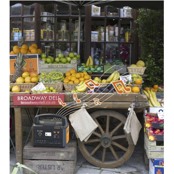 8.8kg Portable Camping Power Station SOS Mode Bluetooth 6-7 Hours Recharge