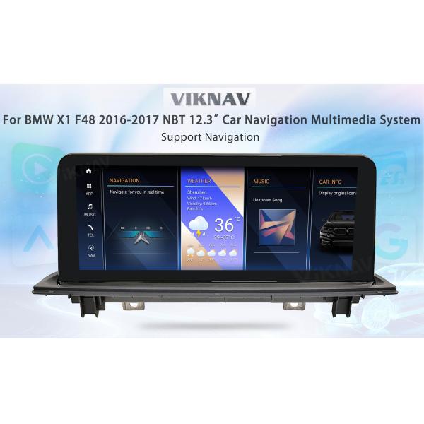 Viknav 12.3 inch Car Radio For BMW X1 F48 2016-17 NBT System Wireless Multimedia Player GPS Navigation Android Auto