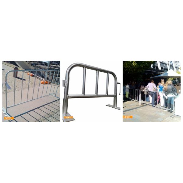 1.0m Height Crowd Control Barrier Fencing Hot Dipped Galvanized Removable Australia