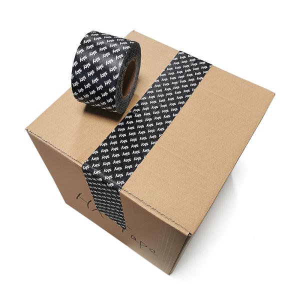 Customizable Logo Black Eco Friendly Kraft Paper Tape For Box Sealing