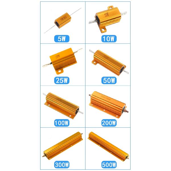 Wirewound Resistor 5W 100ohm With Gold Aluminum Shell