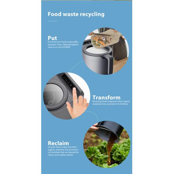 Mini Home Electric Compost Machine Countertop LVD Certified