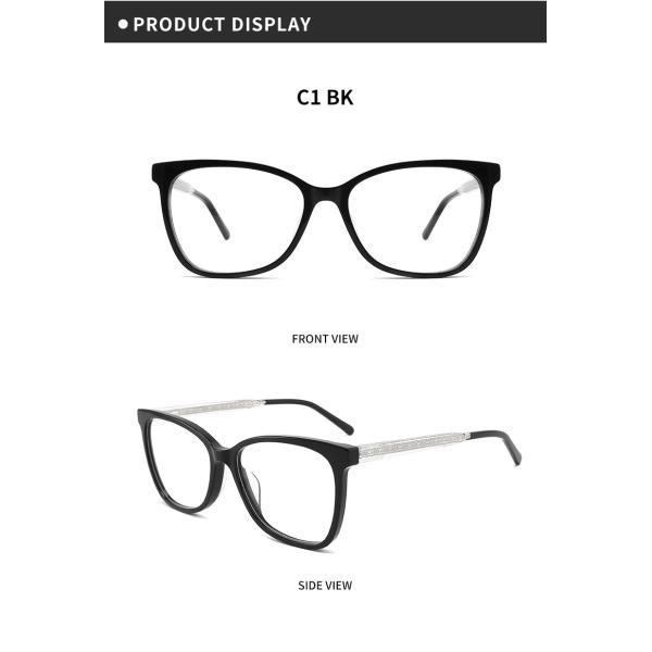 Optical Transparent Acetate Glasses Frames Women Non Prescription