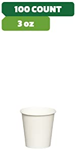 3 oz 100 paper cups