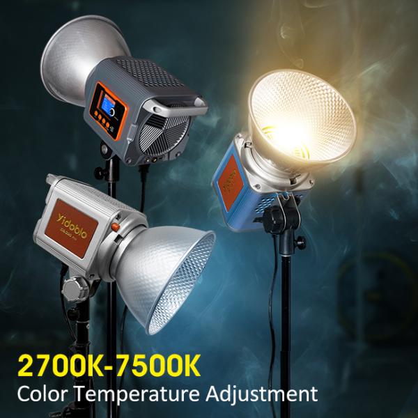200W Daylight LED Video Light Continuous Output Bowens Mount Studio Light Video Spot Light ZR-200PRO 2700K- 7500K