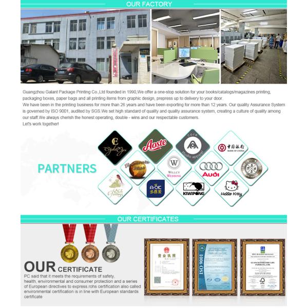 Glossy Lamination Catalog Printing Services A4 Landscape Brochure Printing