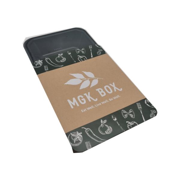 Custom Kraft Paper Boxes Sleeve Take Away Food Container Packaging Sleeve