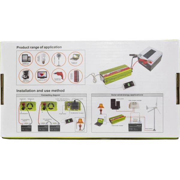 2000va / 750w Pure Sine Wave Power Inverter | 230v Ac Output | Compact Design & Easy Installation