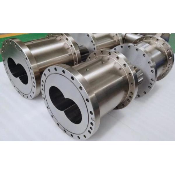 80/156 Twin Bimetallic Conical Screw And Barrel Twin Screw Extruder Parts