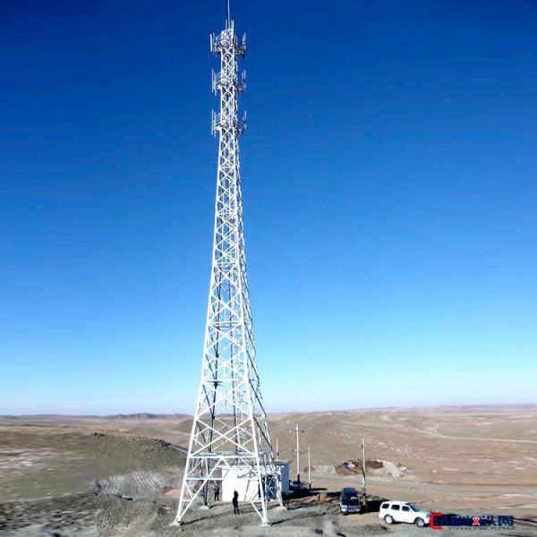 65m 5G Mobile Communication Tower Wind Speed 360km/h