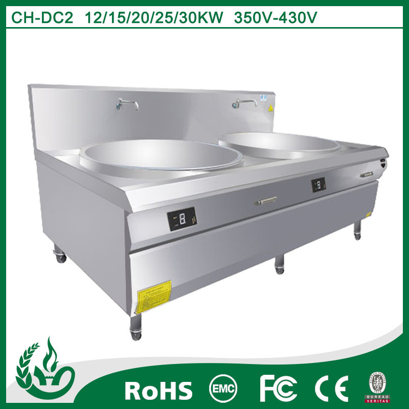 China double burner cooking wok for induction cooker 20kw wholesale