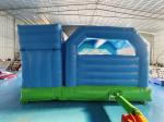 PVC Tarpaulin Inflatable Bounce House With Slide Blue Sky Inflatable Combo For