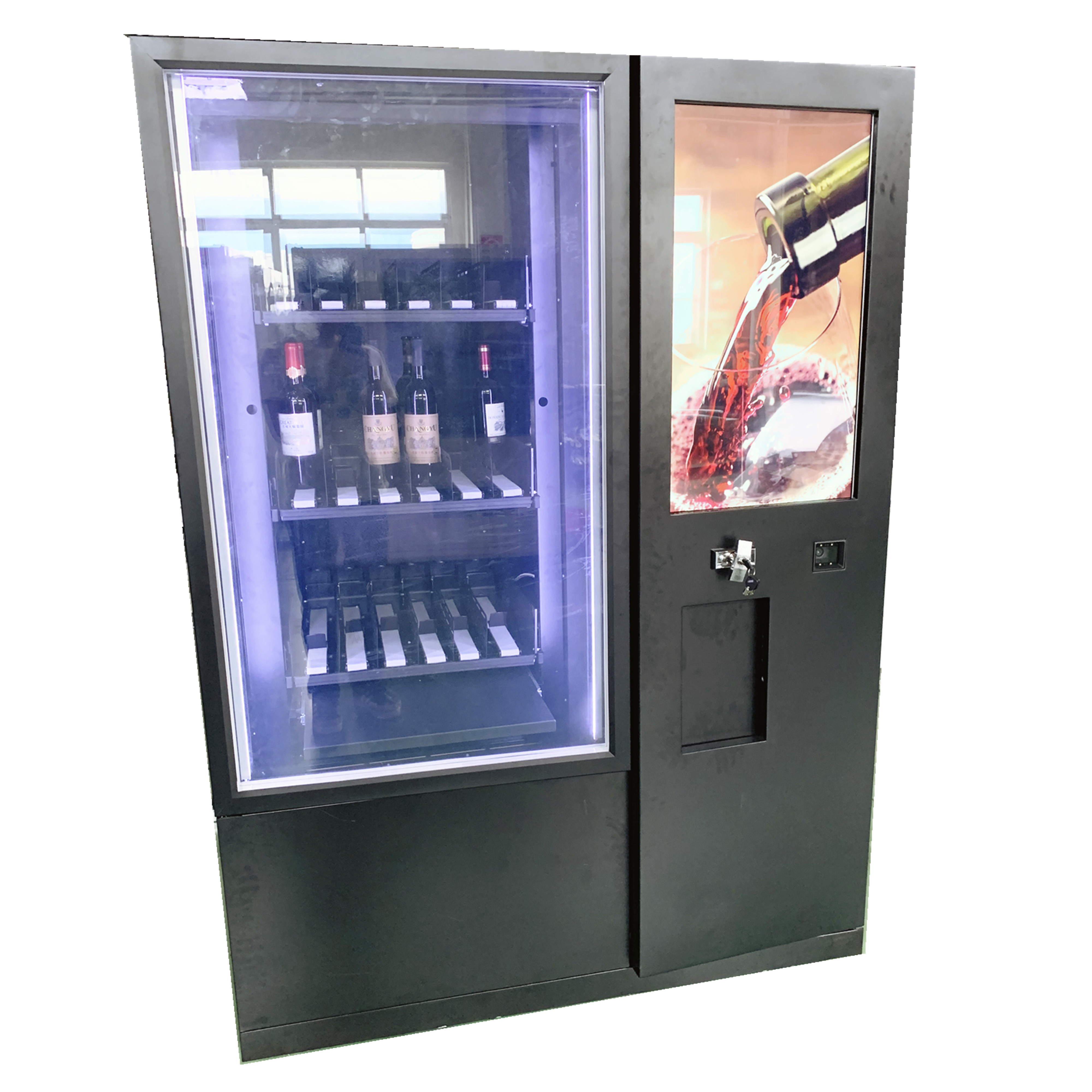 China Custom Wine Vending Machine With Elevator And Card Reader wholesale