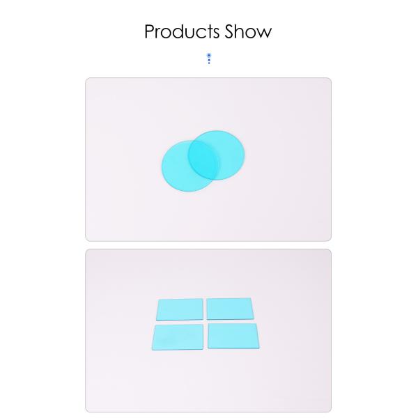 Blue glass filter bg39 blue glass cut glass UV IR Cut Colored Filter Bandpass Blue Glass Optical Filter BG39 Multicoated