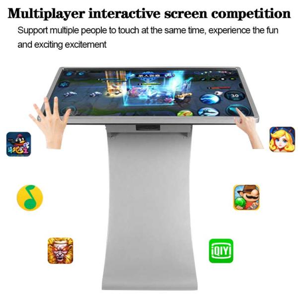 Information Checking Touch Screen Kiosk With Camera Vertical Self Service Interactive Kiosk