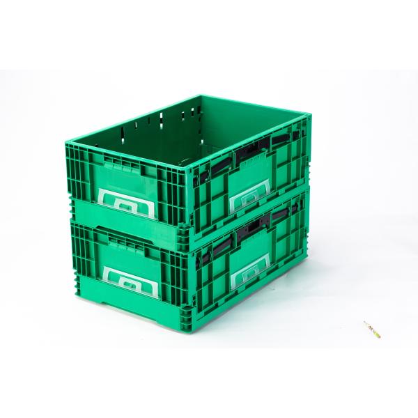 Blue Folding Container Collapsible Plastic Crate for Versatile Storage Solutions