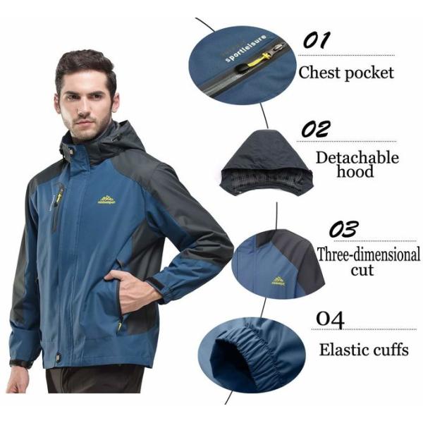 100% Polyester Womens Custom Outdoor Clothing , Breathable Rain Jacket Lightweight Windproof