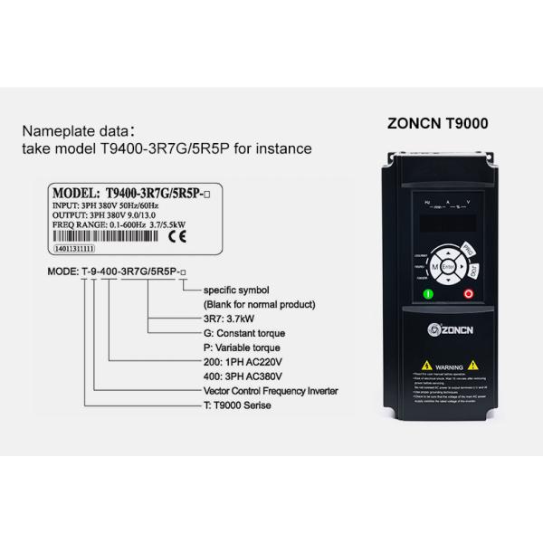 Chinese Inverter Manufacturing Vector Control VFD AC Drive 7.5KW 11KW