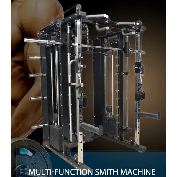 Cable Crossover for Multi-Function Station Smith Machine Fitness Equipment Chest Back Exercise Indoor Gym Rack Leg Function Use