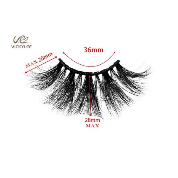 Handmade 28mm 6D Volume Eyelash Extensions Natural Stereo Light