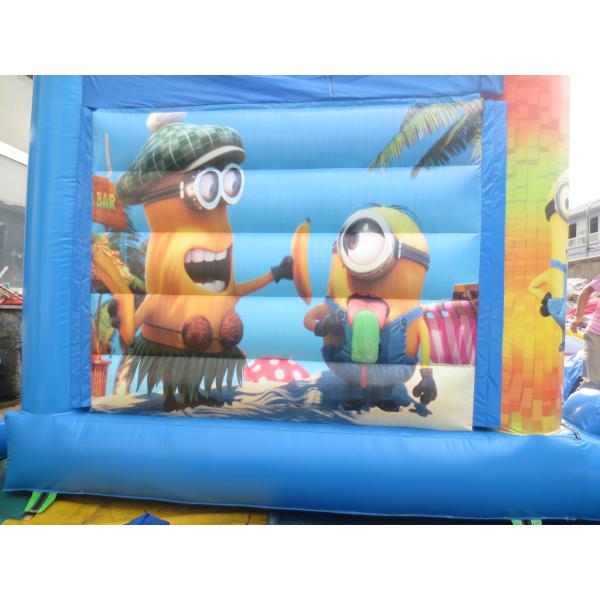 Children Fun Colourful Large Inflatable Slide Fun Land For Summer Activity