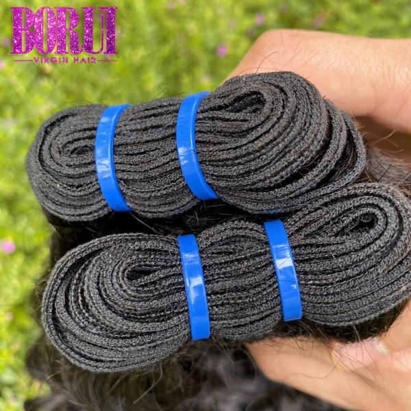 Water Wave Peruvian Straight Hair Bundles , 10A Grade Peruvian Virgin Human Hair