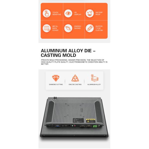 8 10 12 15 Inch IP65 Waterproof Android Windows Industrial Touch Screen Computer