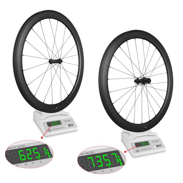 Customizable V Brake Wheelset 700C UD Matte Finishing Pillar Spoke Tubeless Rim Brake Wheelset