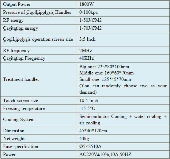 2017 Newest Professional Cryolipolysis Slimming Machine
