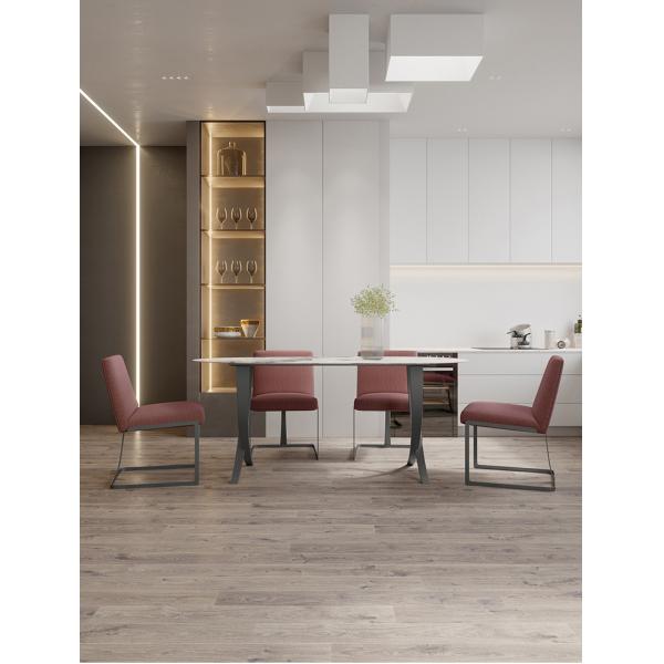 180*92cm Contemporary Marble Dining Table ODM White Stainless Frame