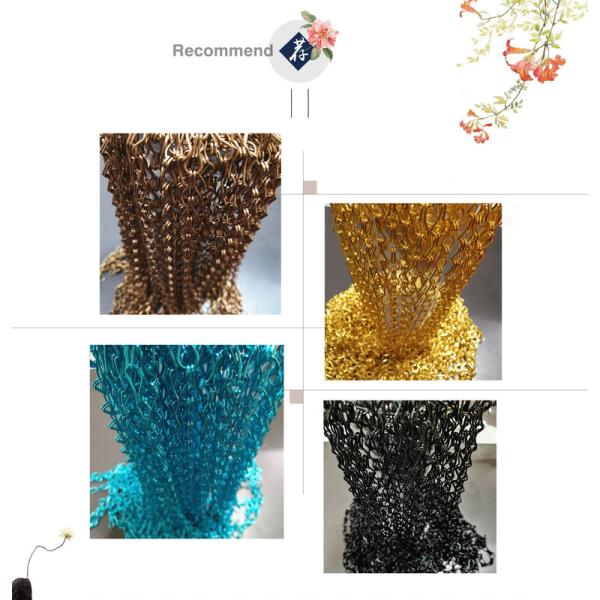 2.0mm Aluminium Chain Curtains Used For Interior Decoration Projects
