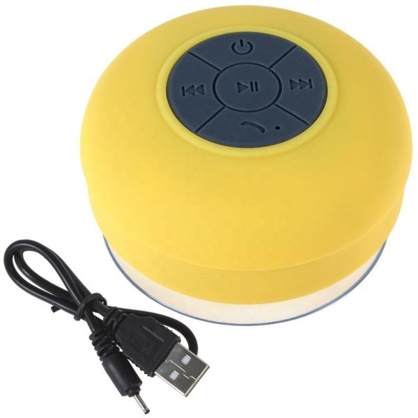 Custom Small Portable Waterproof PVC Bluetooth Speaker with Suction Sticker 450mAh