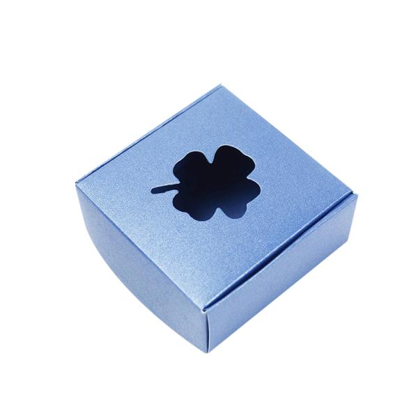 Small Paper Full Color Printed Boxes Handmade Soap Packaging Box With Window Hole