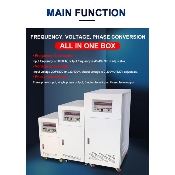 BP 3 Phase Input Ac Frequency Converter 3 Phase Custom Output 50Hz 60Hz 400Hz