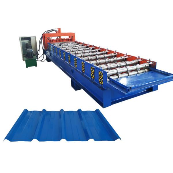 Automatic 840 Glazed Tile Roll Forming Machine 300 H Steel Frame Customized Color